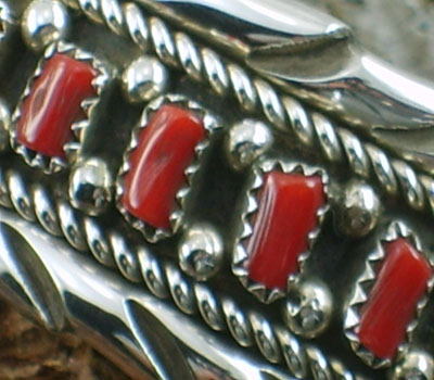 native american coral cuff sterling bracelet (2).jpg